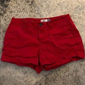Old Navy red shorts size 2